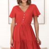 Dresses Salty Crush | Rosane Mini Dress - Red