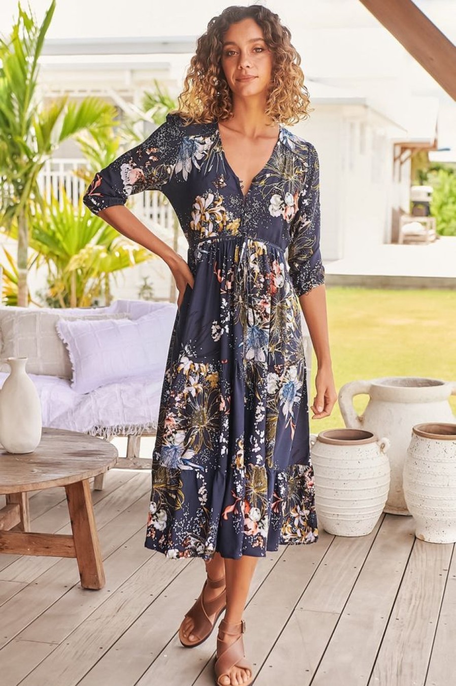 Dresses JAASE | Eve - Indigo Midi Dress