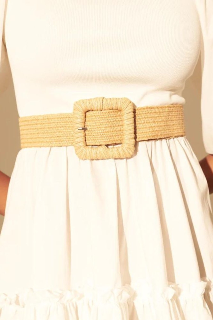 Accessories ANGELS WHISPER | Louise Straw Belt - Tan