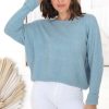 Jackets/Knitwear Salty Crush | Joanne Knit Top - Blue