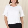 Tops Salty Crush | Adria Top - White