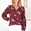 Tops Salty Crush | Albany - Maron Top - Red