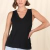 Tops Salty Crush | Sienna Tank Top - Black