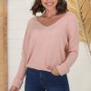 Tops Salty Crush | Carol Knit Top - Rose Pink