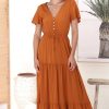 Dresses Salty Crush | Hanna Maxi Dress - Rust