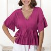 Tops Salty Crush | Celeste Top - Magenta