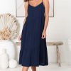 Dresses Salty Crush | Rinley Midi Dress - Navy