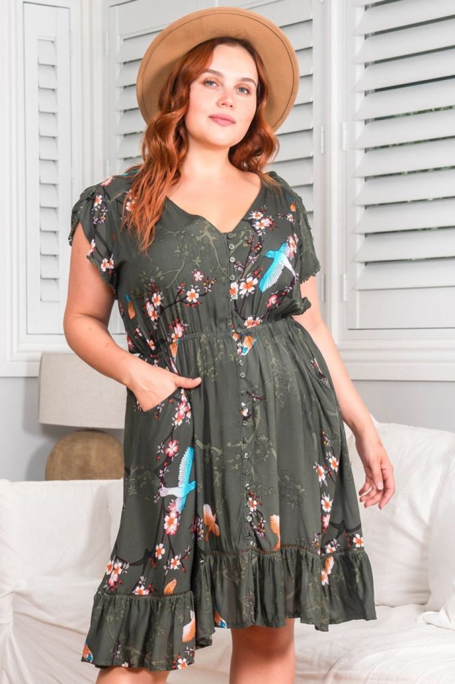 Jaase JAASE | Lizzie - Birds Paradise Mini Dress