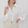 Tops Salty Crush | Marina Blouse - White