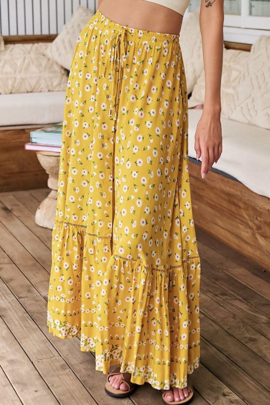 Jaase JAASE | Opal - Sunshine Daisy Maxi Skirt