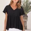 Tops Salty Crush | Verity Top - Black