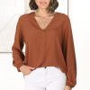 Tops Salty Crush | Nelly Top - Tan