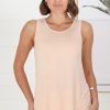 Tops Salty Crush | Cali Tank Top - Beige