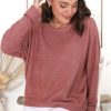 Tops Salty Crush | Joanne Knit Top - Guava