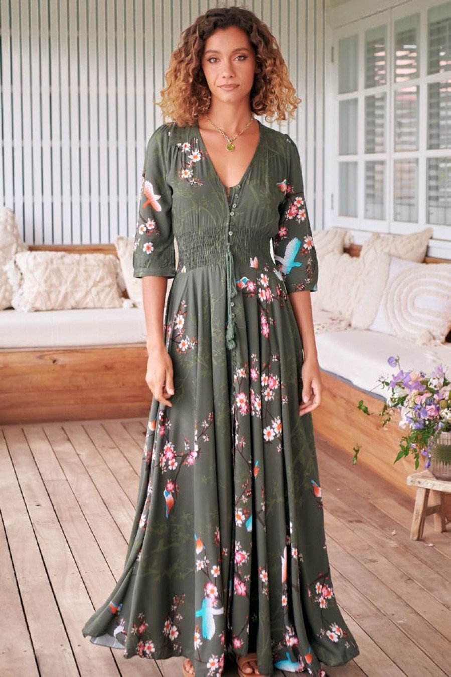 Jaase JAASE | Indiana - Birds Paradise Maxi Dress