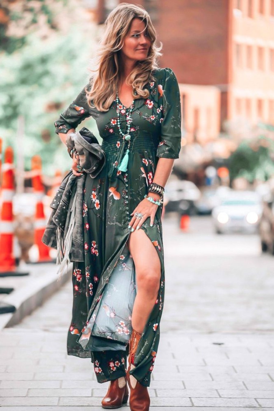 Jaase JAASE | Indiana - Birds Paradise Maxi Dress