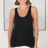 Tops Salty Crush | Adel Tank Top - Black