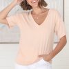 Tops Salty Crush | Madi T-Shirt - Beige