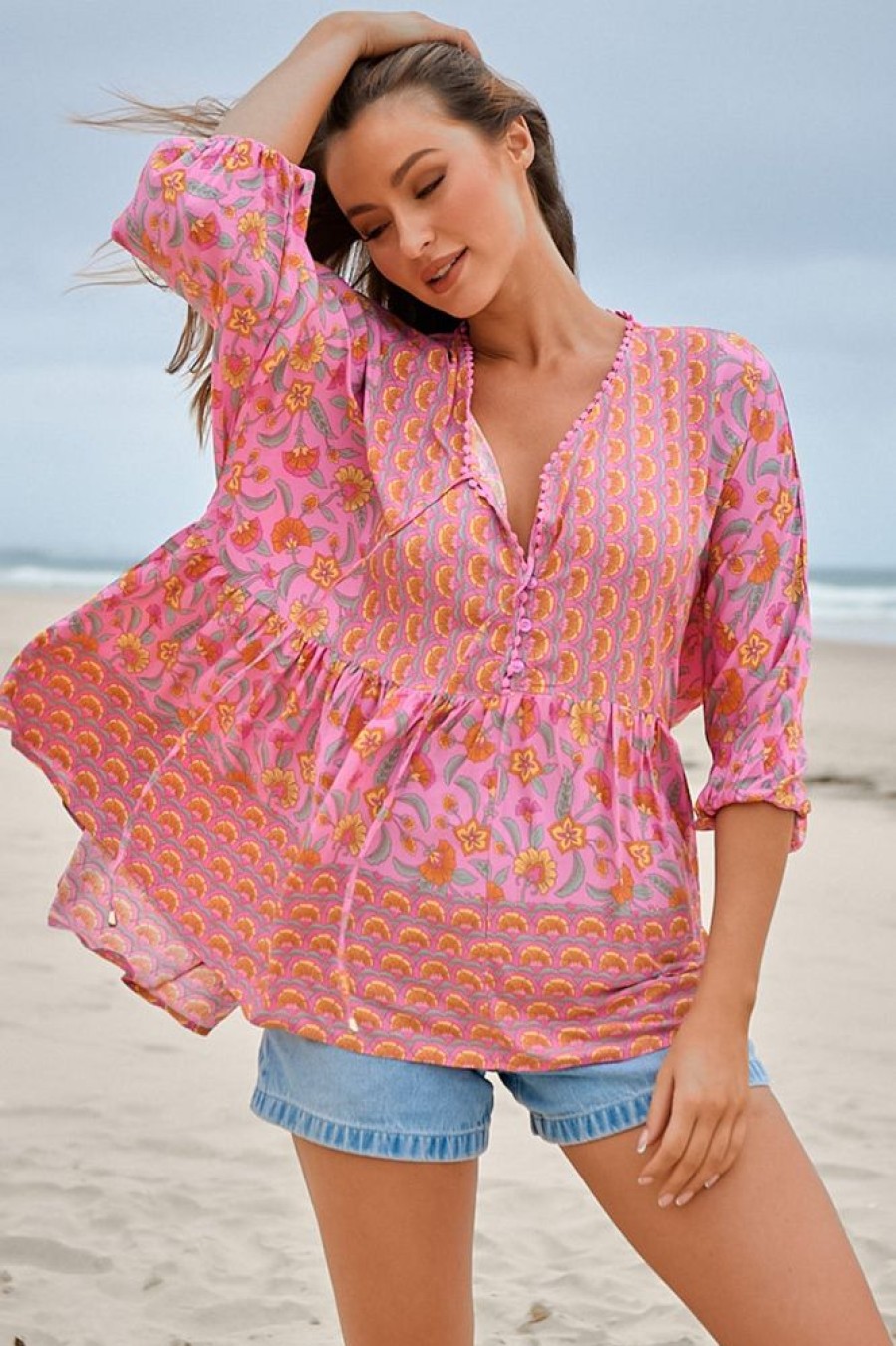 Jaase JAASE | Chloe - Rosewater Top