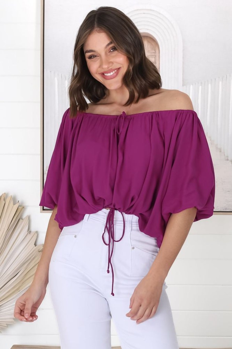 Tops Salty Crush | Thelma Top - Pink