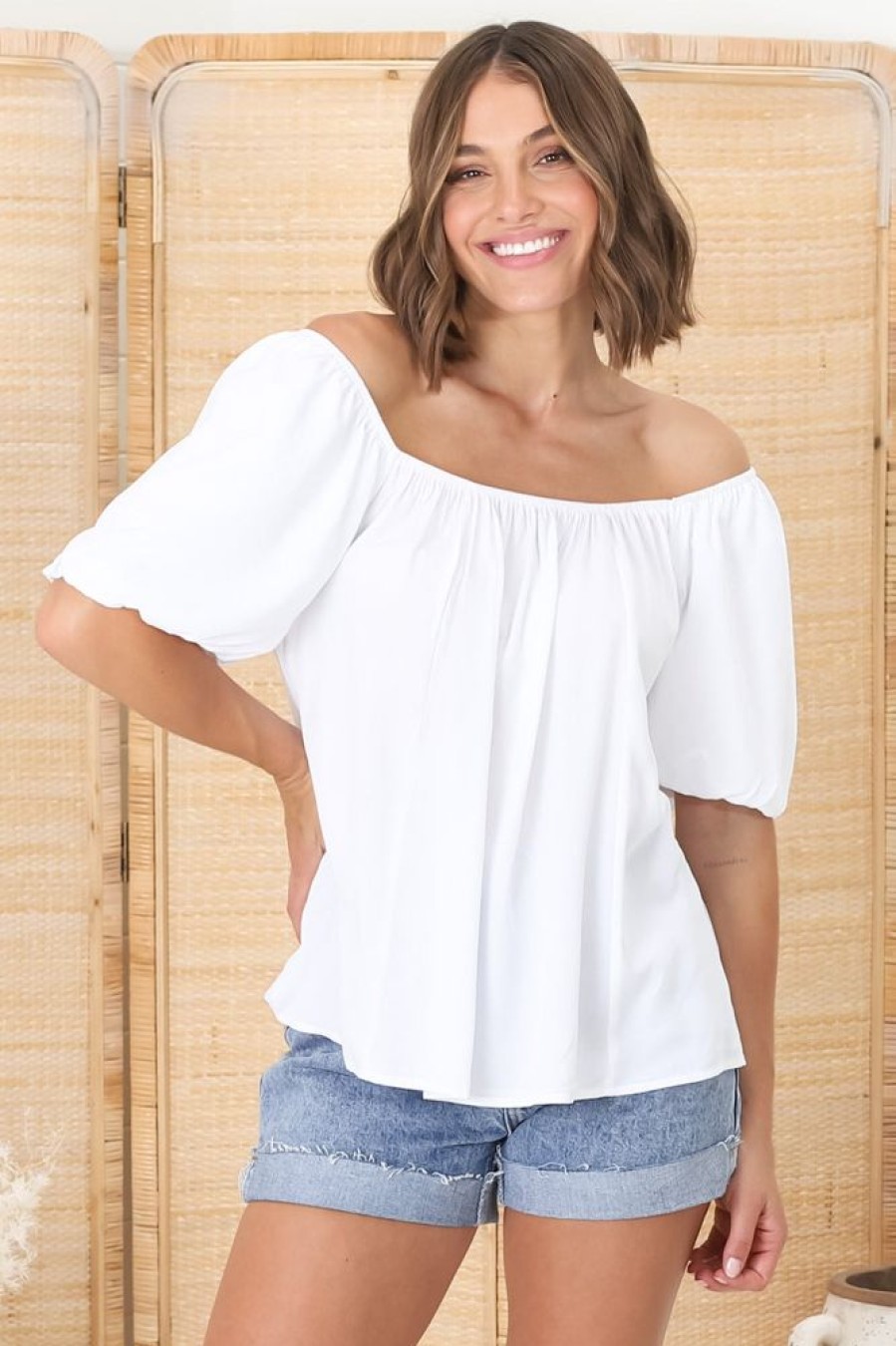 Tops Salty Crush | Bertie Top - White