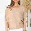 Tops Salty Crush | Joanne Knit Top - Caramel