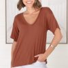 Tops Salty Crush | Madi T-Shirt - Rust