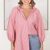 Tops Salty Crush | Hunter Shirt - Pink