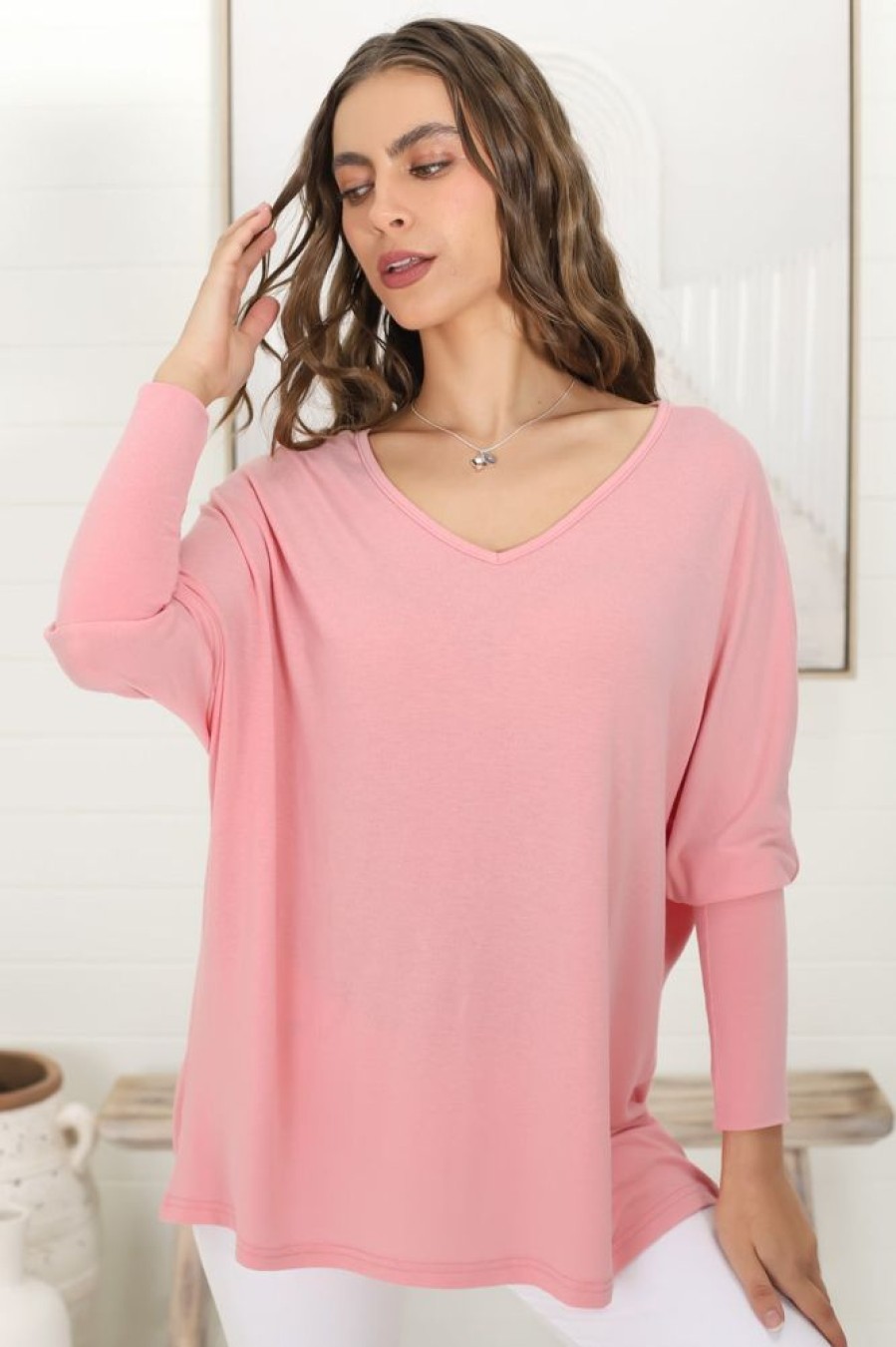 Tops Salty Crush | Verona Top - Blush