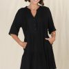 Dresses Salty Crush | Ayva Mini Dress - Black