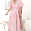 Dresses Salty Crush | Deserae Midi Dress - Light Pink