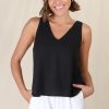 Tops Salty Crush | Joree Top - Black