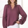 Tops Salty Crush | Albany Top - Wine