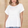 Tops Salty Crush | Drew Top - White