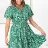 Dresses Salty Crush | Davey Mini Dress - Green