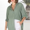 Tops Salty Crush | Beachly Shirt - Khaki