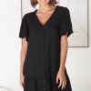 Dresses Salty Crush | Cammy Mini Dress - Black