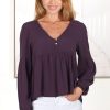 Tops Salty Crush | Grace Top - Purple