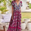 Dresses JAASE | Carmen - Strawberry Kiss Maxi Dress