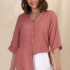 Tops Salty Crush | Beachly Shirt - Coral