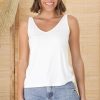 Tops Salty Crush | Ally Tank Top - White