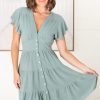 Dresses Salty Crush | Amy Mini Dress - Sage