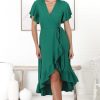 Dresses Salty Crush | Carolina Midi Dress - Emerald