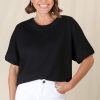 Tops Salty Crush | Flyn Top - Black