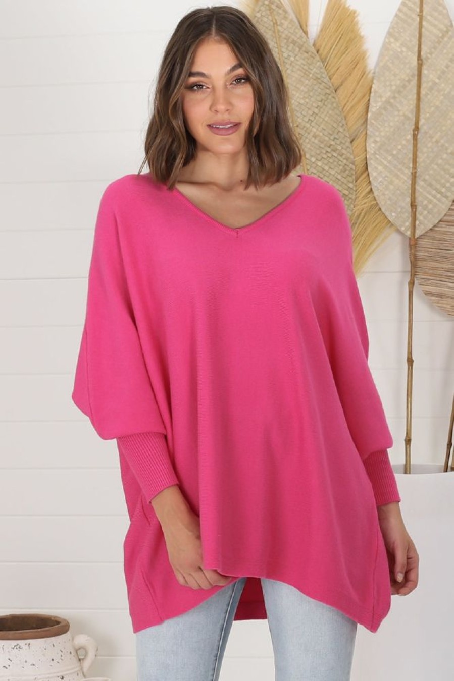 Jackets/Knitwear Salty Crush | Pier Jumper - Hot Pink