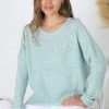 Tops Salty Crush | Joanne Knit Top - Mint