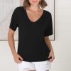 Tops Salty Crush | Madi T-Shirt - Black