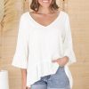 Tops Salty Crush | Kiany Top - White