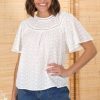 Tops Salty Crush | Debbie Blouse - White