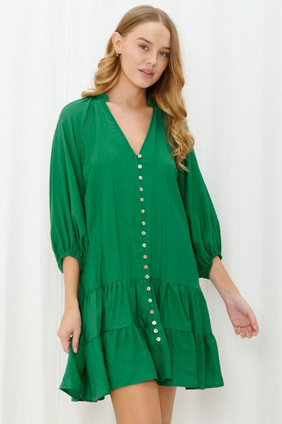 Dresses Salty Crush | Klair Mini Dress - Green